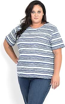 トップス manof STRIPE SHORT TOPS トップス manof STRIPE SHORT TOPS Short Shirt - Savvy Stripe